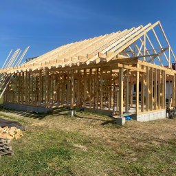 Dom szkieletowy , konstrukcja , drewno C24