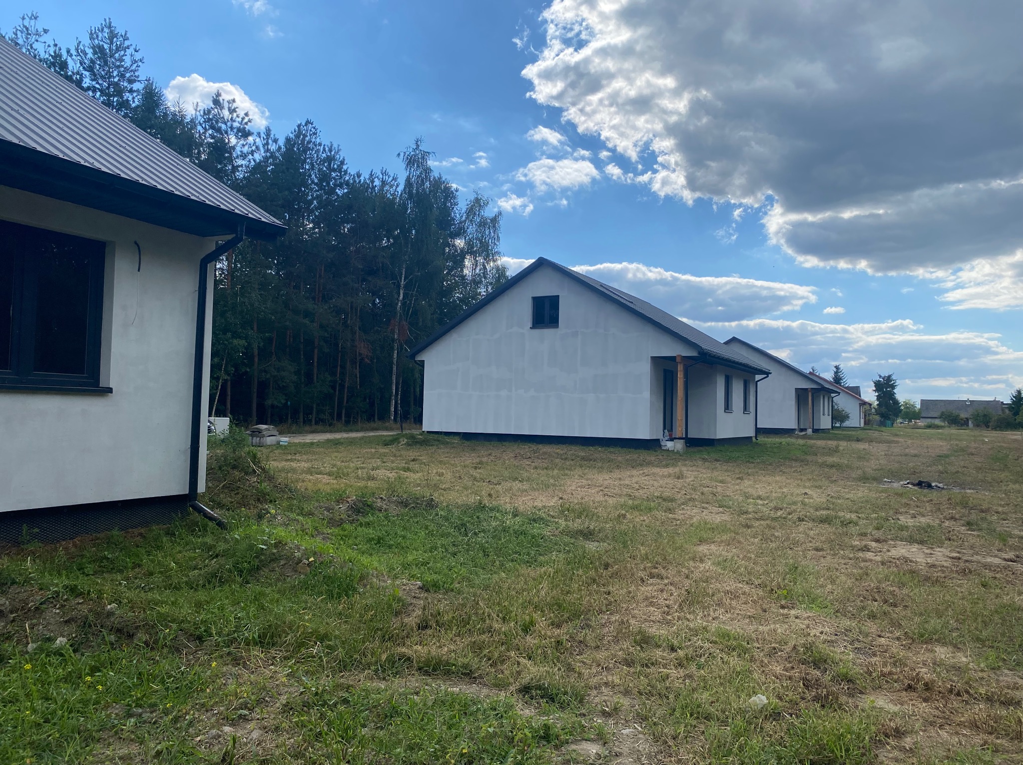 Osiedle domów szkieletowych w trakcie realizacji