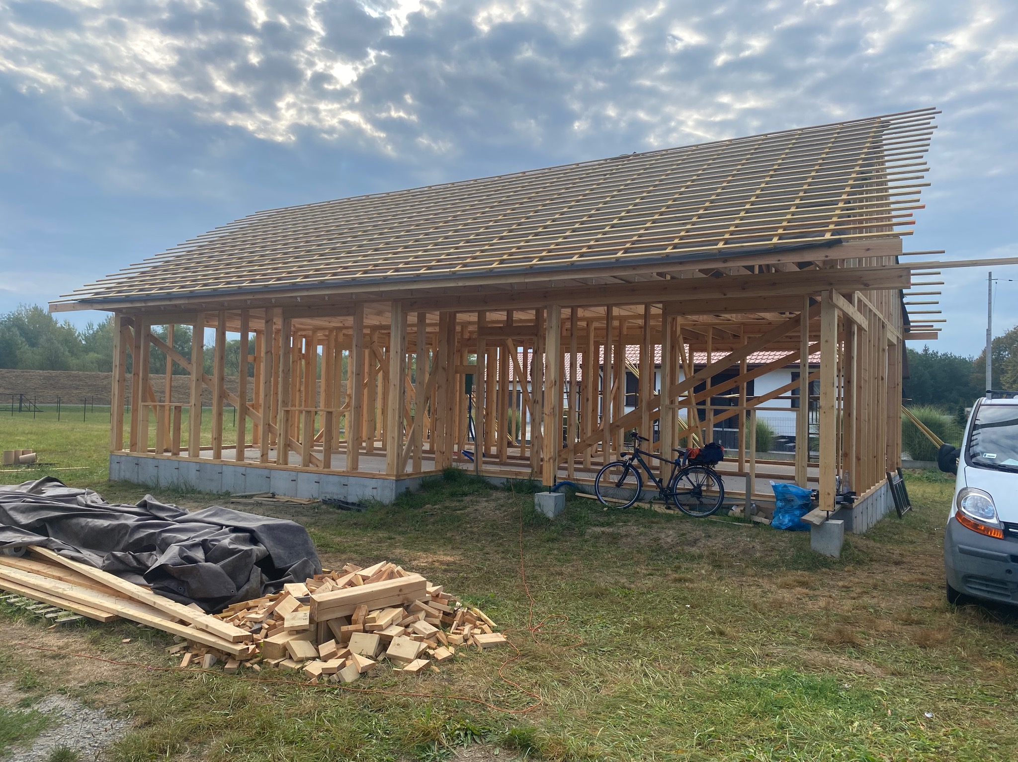 Realizacja szkieletu drewnianego