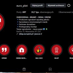 Nasz instagram, na którym znajdziesz realizacje na bieżąco, życie firmy, produkty, promocje. 