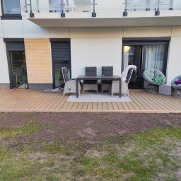 Finalny efekt wykonanych prac z instalacją deski tarasowej