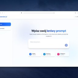 https://promptgenerator.pl - aplikacja SaaS do ulepszania promptów dla modeli AI
