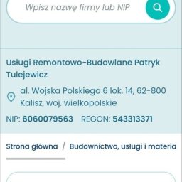Usługi Remontowo-Budowlane PATRYK TULEJEWICZ - Malowanie Dom&oacute;w Kalisz