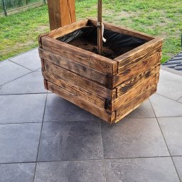 Dominik Chmielewski - Wykonam donice drewniane 40/50/40 ,100/50/40dł/szer/wys. Jak rownie: wymiary na potrzeby klienta.