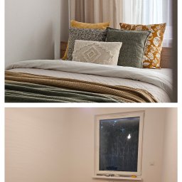 Sypialnia w mieszkaniu na wynajem długoterminowy.