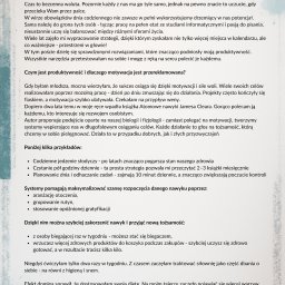 Weronika Gębala - Artykuł blogowy lifestyle / produktywność