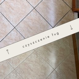 przed po czyszczenie fug