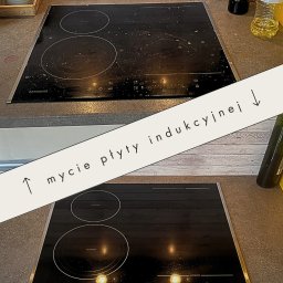 ELEMENTIA Magdalena Adamska - przed po mycie płyty indukcyjnej