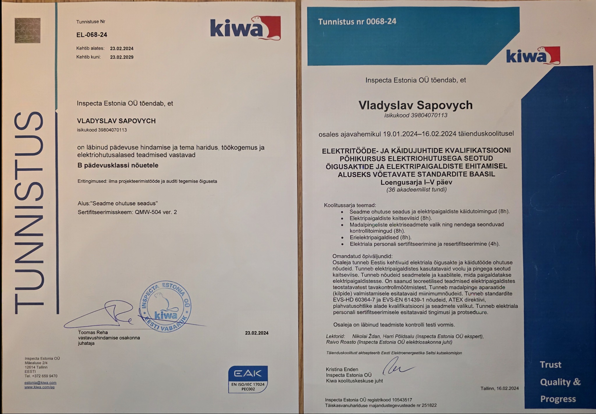 Posiadamy licencje nie tylko w Polsce, ale również w innych krajach Unii Europejskiej.