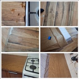 Przypalony blat który otrzymał drugie życie.