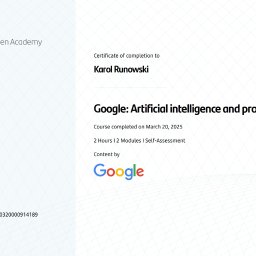 Szkolenie Google AI 