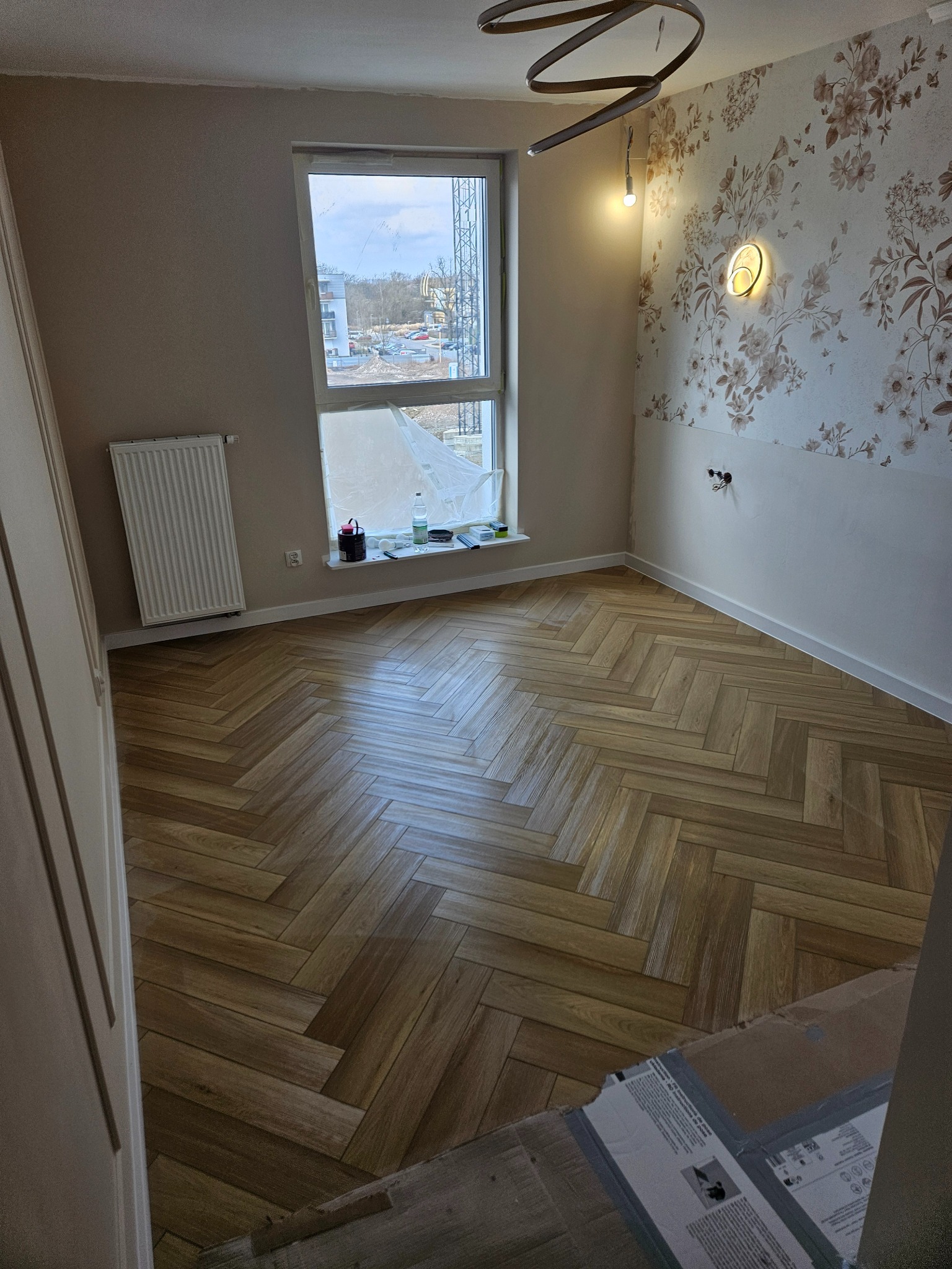 Przytulna sypialnia, idealnie skomponowana kolorystycznie.