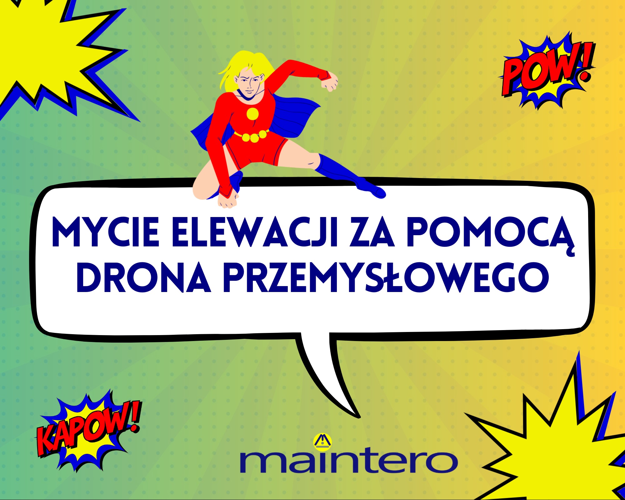 Mycie za pomocą dronów przemysłowych elewacji, szyb, dachów, instalacji PV, elementów infrastruktury.