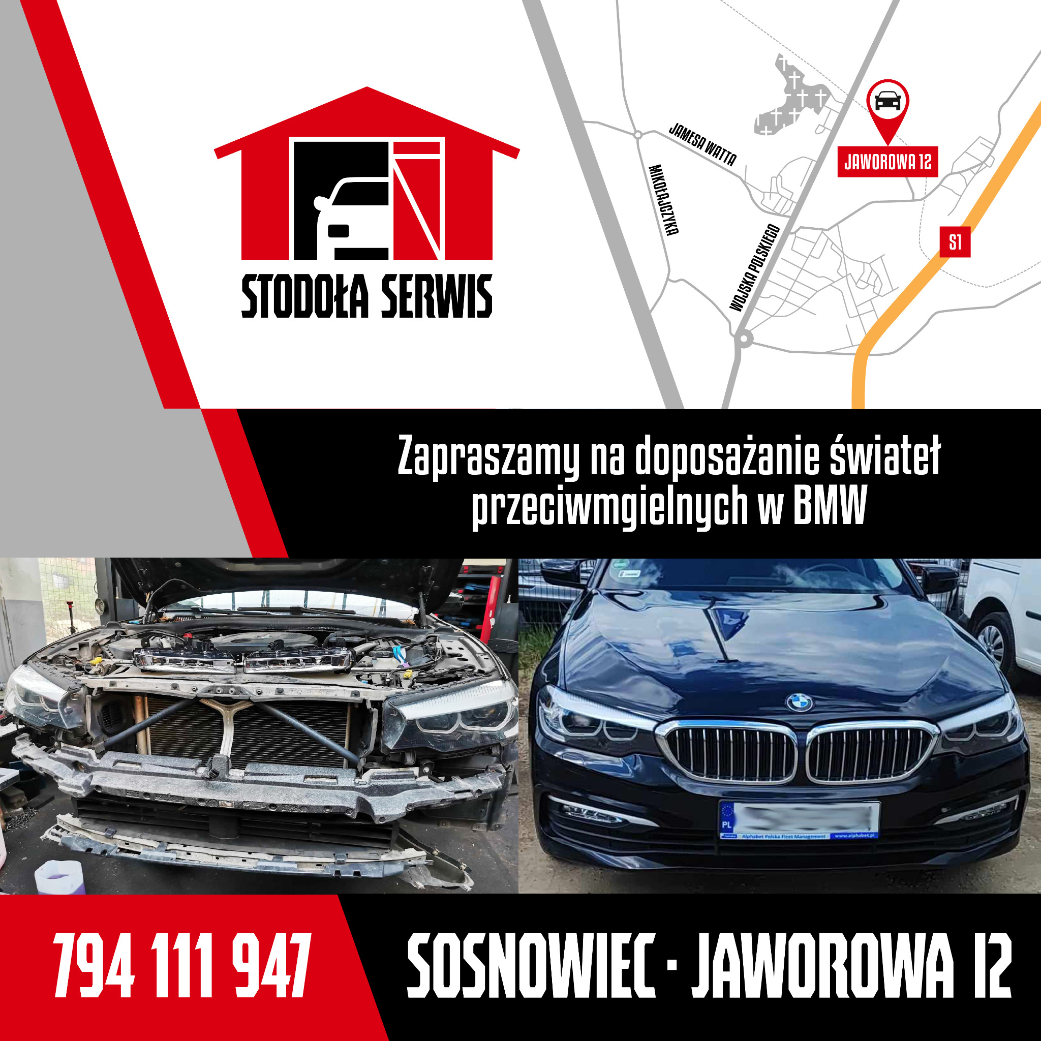 Doposażenie świateł.