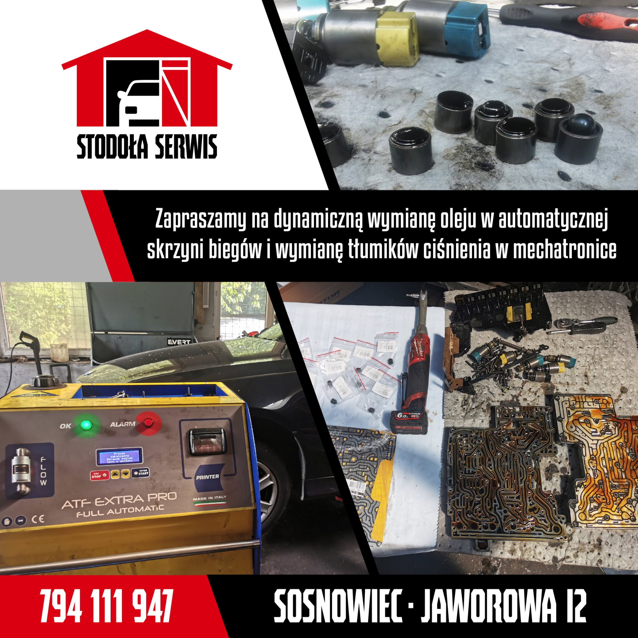 Dynamiczna wymiana oleju.