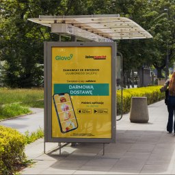 Sebastian Dopke Design - Plakat informacyjny dla Intermarche oraz Glovo