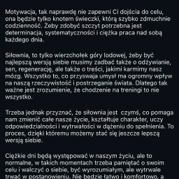 Aleksandra Przywoźna - opis postów na instagramie dla trenera personalnego