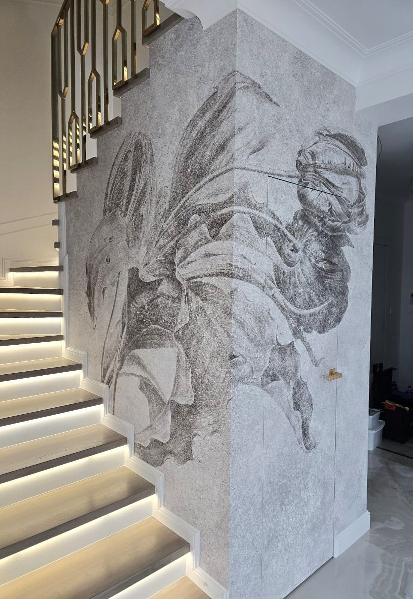 Tapetowanie klatki schodowej