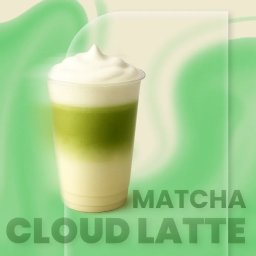 Conecpt art produktu matcha Latte