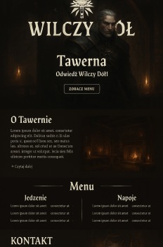 Projekt strony restauracji.