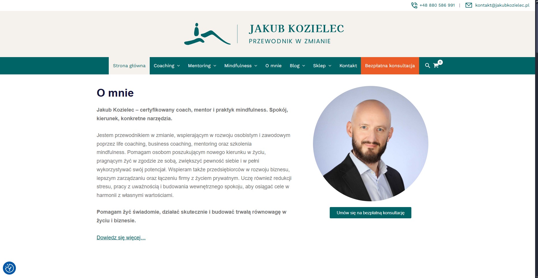 Strona sklepu internetowego.