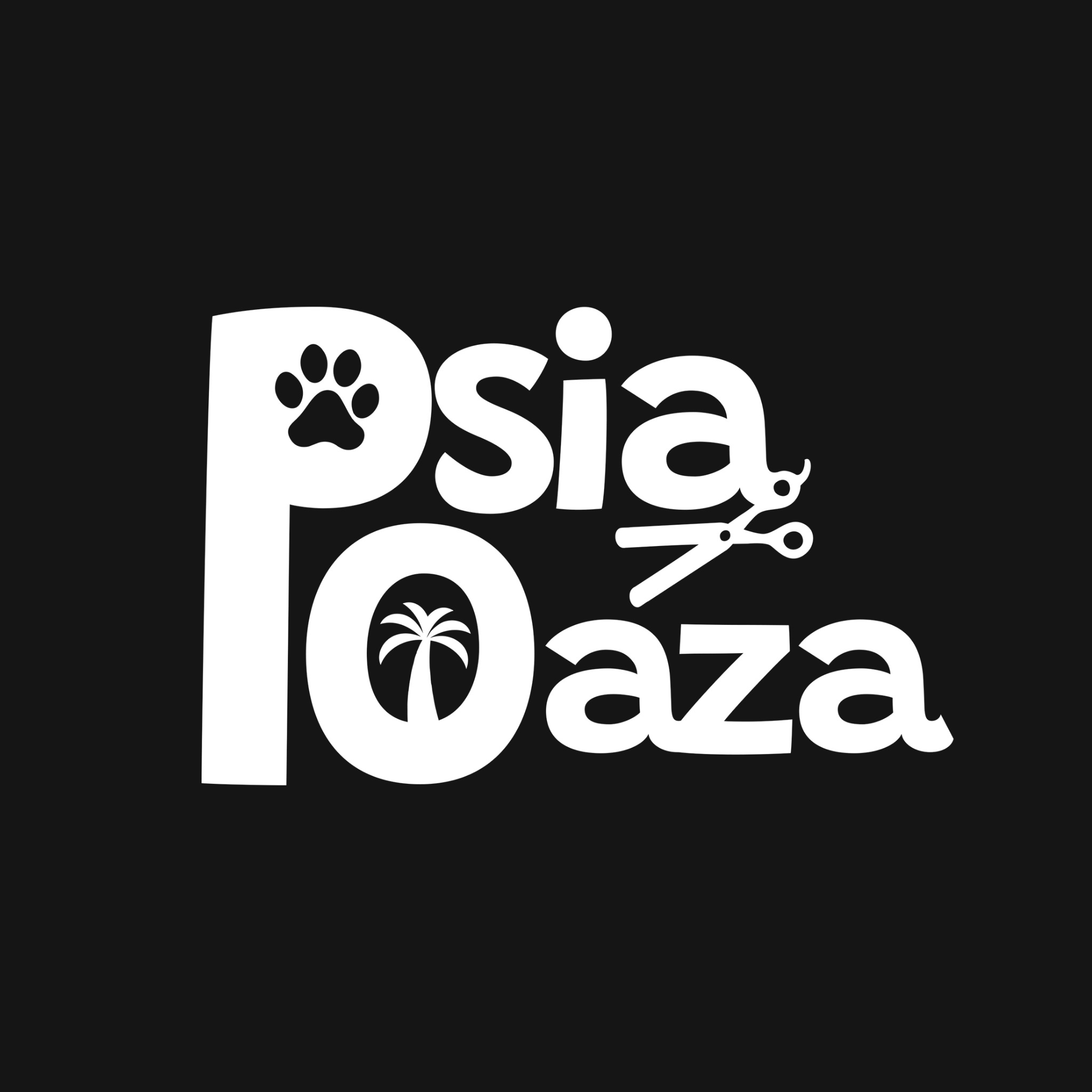 Logo dla salonu groomerskiego.