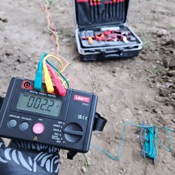 Wykonane przez nas uziemienie w budynku jednorodzinnym, 4x poniżej dopuszczanej wartości 