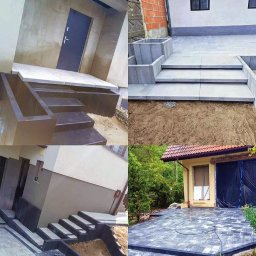 Roman Luhovyj - Układanie kostki brukowej Skierniewice