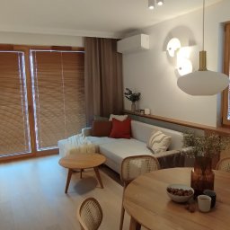 żaluzje drewniane 25mm + zasłony Grodzisk Mazowiecki