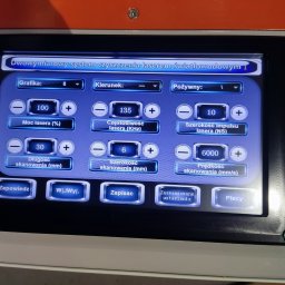 Duża gama ustawiań lasera.