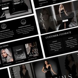 Scopio - Projekt strony internetowej z kolekcją ubrań i pozytywnymi opiniami klientów, utrzymany w czarno-białej kolorystyce z akcentami zdjęć modelek.