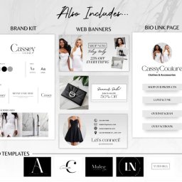 Scopio - Zestaw brandingowy: logo, paleta kolorów, banery web, moodboard i bio link page dla marki odzieżowej. Minimalistyczny design z eleganckimi fontami i zdjęciami.