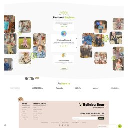 Scopio - Opinie klientów o sklepie internetowym z odzieżą dziecięcą, prezentowane w formie kolażu zdjęć dzieci w piżamach i pozytywnych recenzji. Widoczne logotypy partnerów.