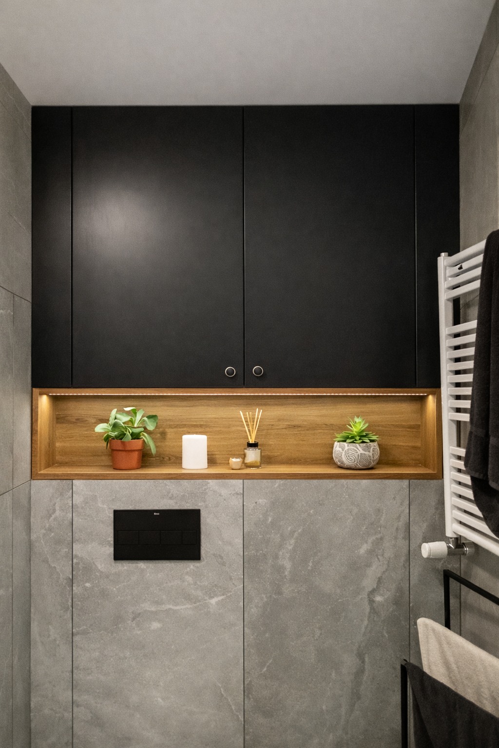 Nowoczesna łazienka z minimalistycznymi detalami