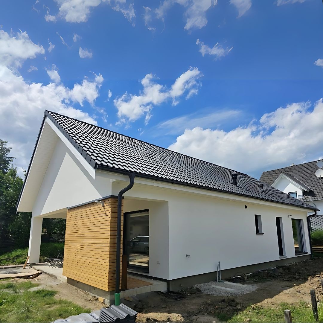 nowoczesny dom parterowy prefabrykowany, model Vivo 90