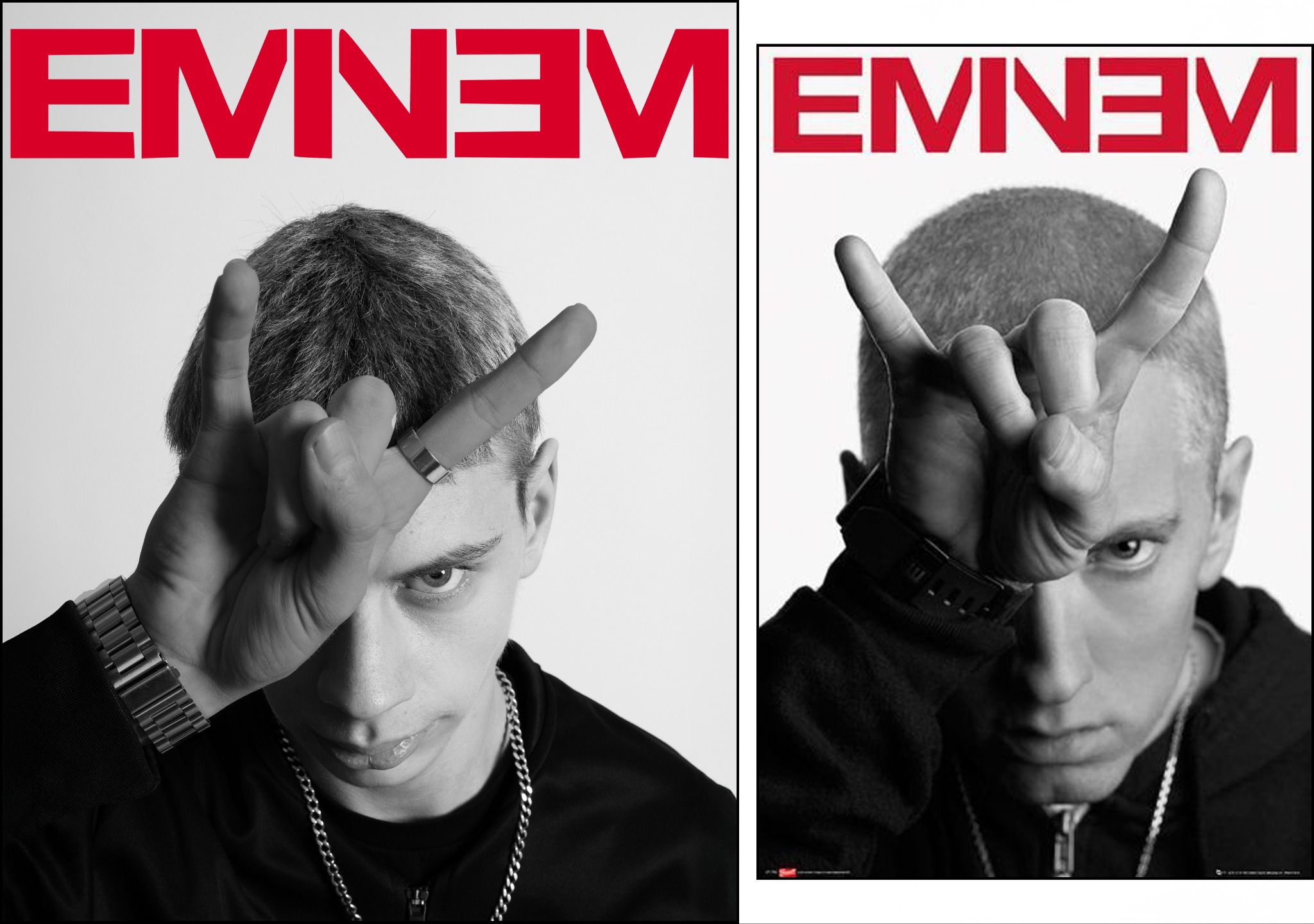 Odwzorowanie okładek albumu + sesja fotograficzna wykonana przez mnie.