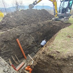 Przyłącze wod kan Kasina Wielka 2