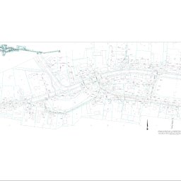 AW-instal Pracownia Projektowa Karolina Kruczkowska-Wężyk - Szeroki plan sytuacyjny z naniesionymi instalacjami sanitarnymi, prezentujący projekt inżynieryjny z detalami infrastruktury i budynków w tle. Widoczny plan zagospodarowania.