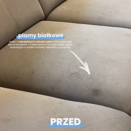 Narożnik pięcioosobowy przed praniem.