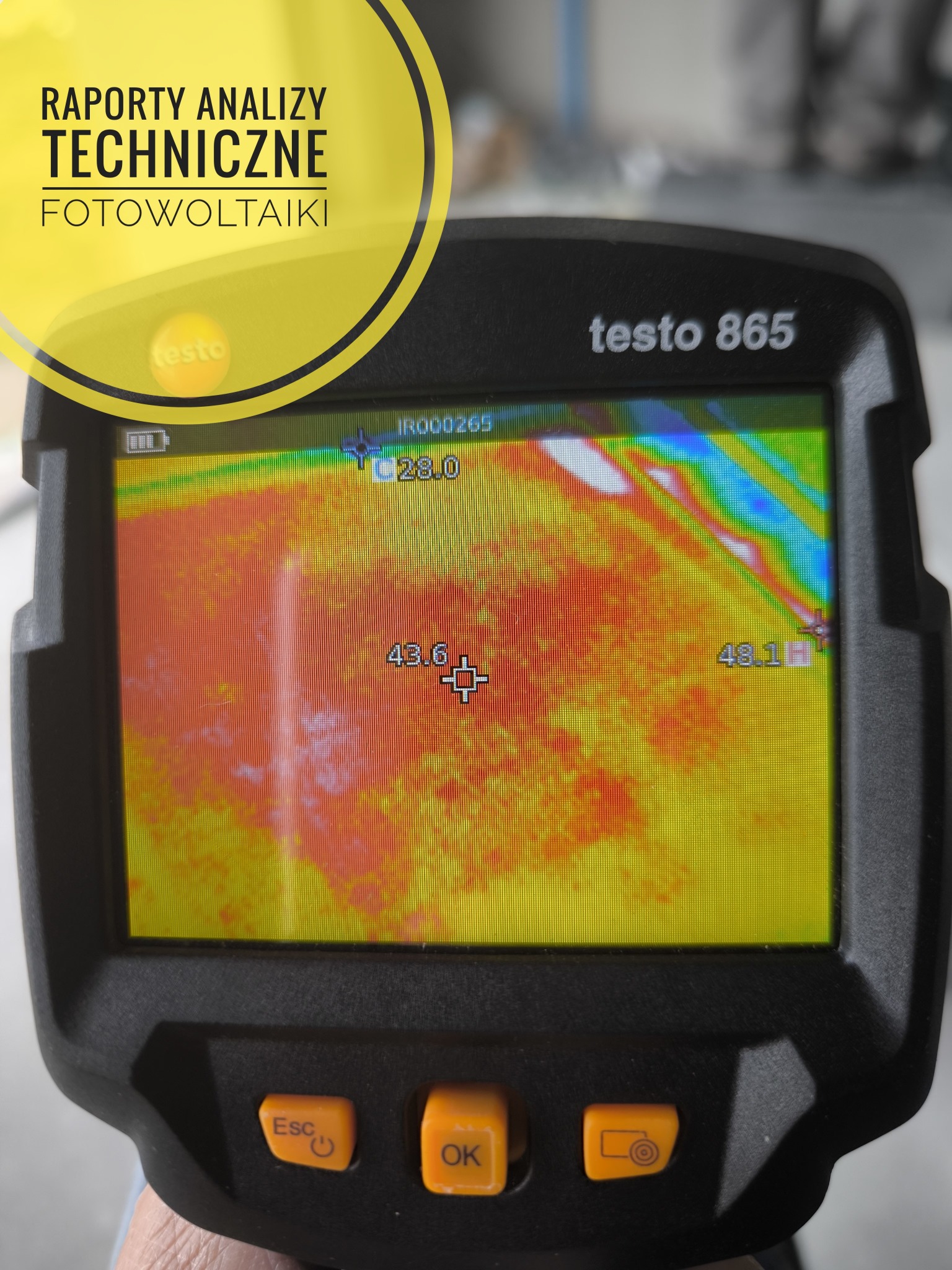 Analiza miejsc uszkodzonych w fotowoltaice