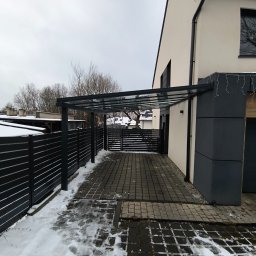 Wiata samochodowa o wymiarach 6,5 x 3,4 