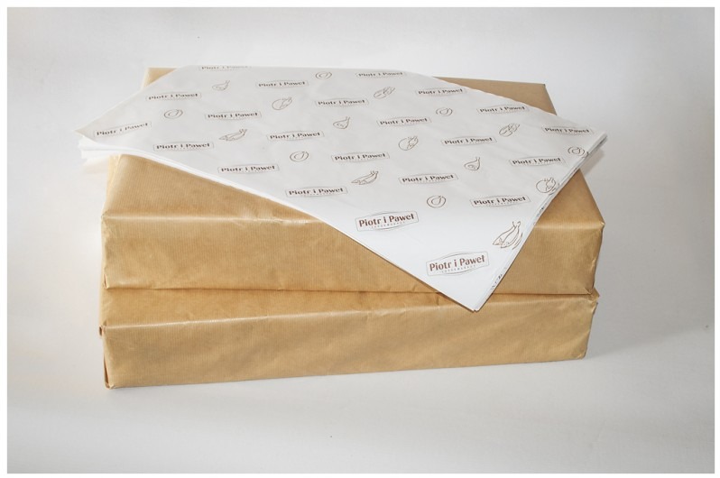 firmowy papier pakowy, różne rodzaje, mozliwosc nadruku logo - skontaktuj się aby uzyskać szczegóły