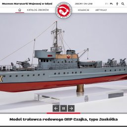 Strona Muzeum Marynarki Wojennej w Gdyni