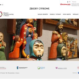 Strona zbiorów cyfrowych Muzeum Wsi Polskiej w Sierpcu