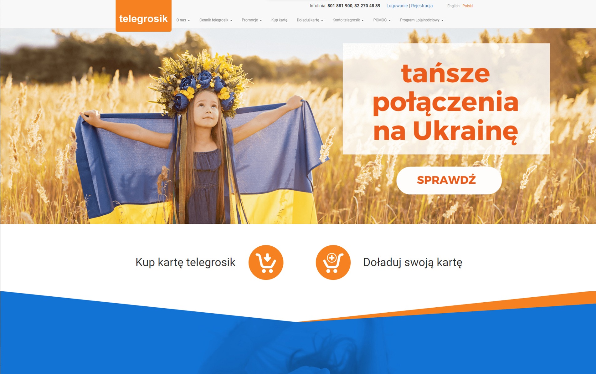 Strona kart Telegrosik