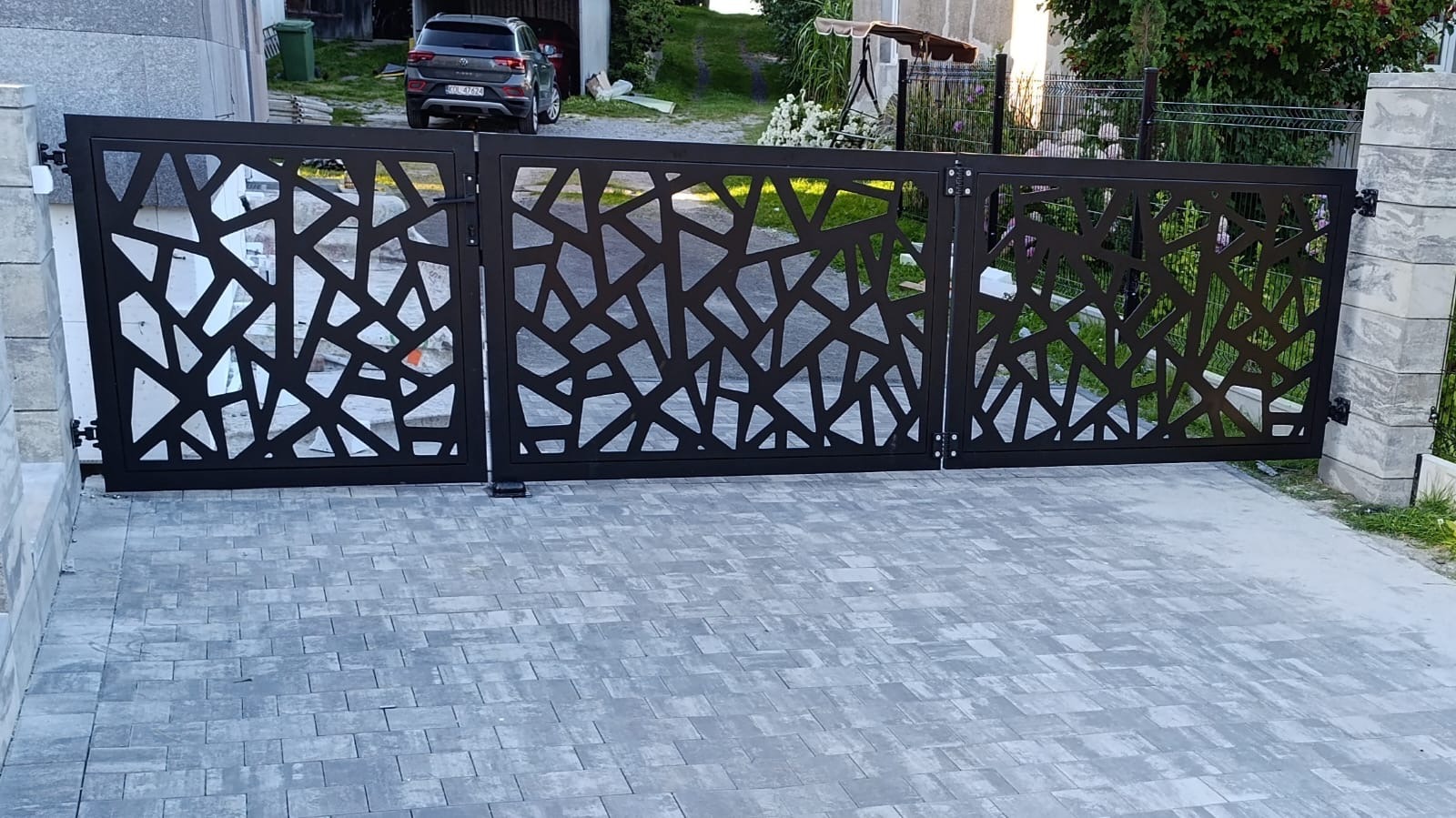 Ogrodzenie aluminiowe wycinane laserowo w miejscowości Tarnawa.