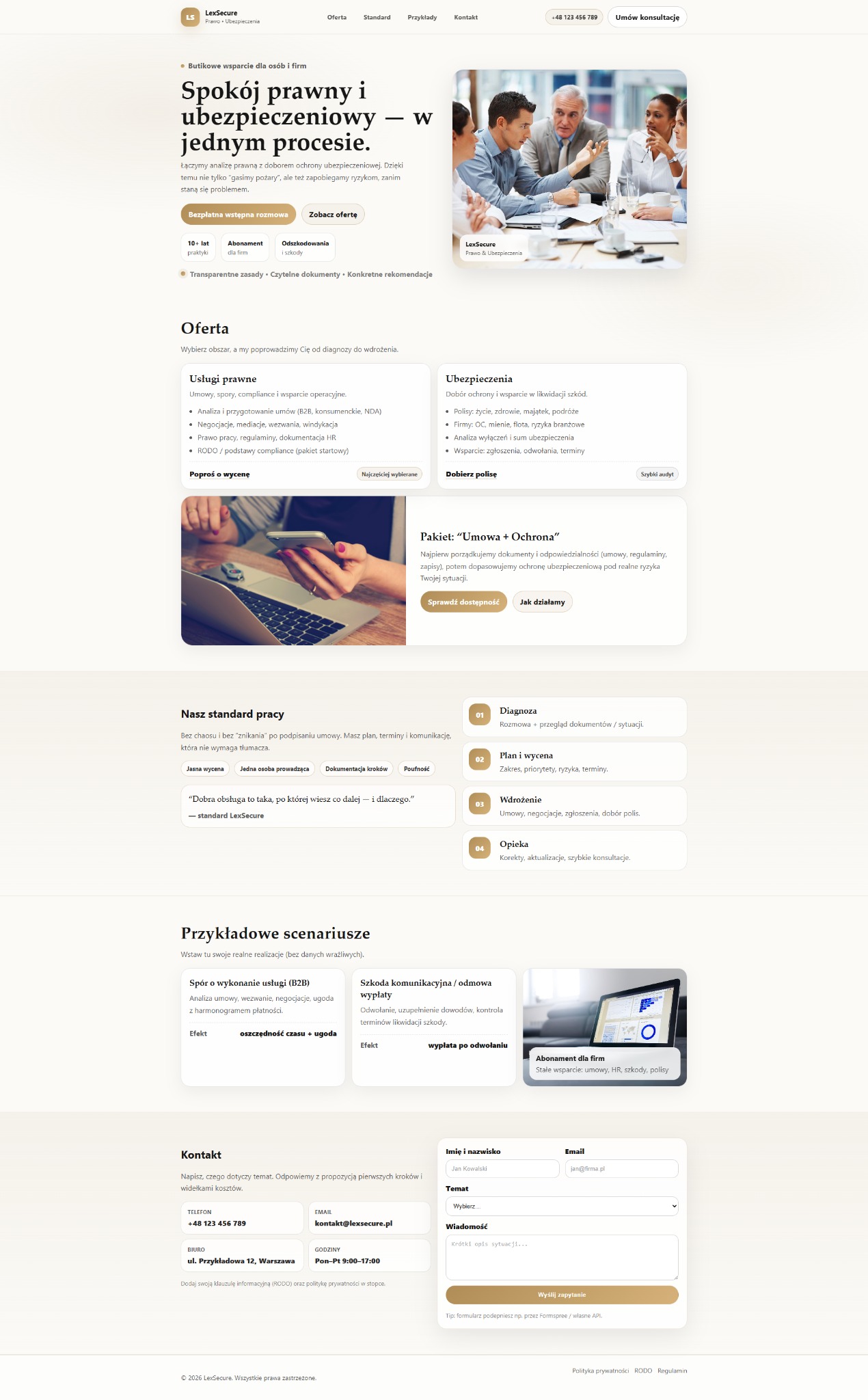 Zespół prawny omawia strategię w Błażowej. Grupa osób siedzi przy stole, analizując dokumenty. Profesjonalne doradztwo i wsparcie prawne dla firm.