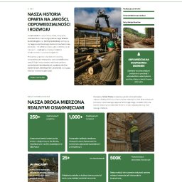 SPARKS MEDIA SPÓŁKA Z OGRANICZONĄ ODPOWIEDZIALNOŚCIĄ - Strona internetowa tartaku Tartak Polska: wizualizacja oferty, doświadczenie, realizacje, odpowiedzialna gospodarka drewnem, kontakt. Pracownik w kasku z dokumentami.