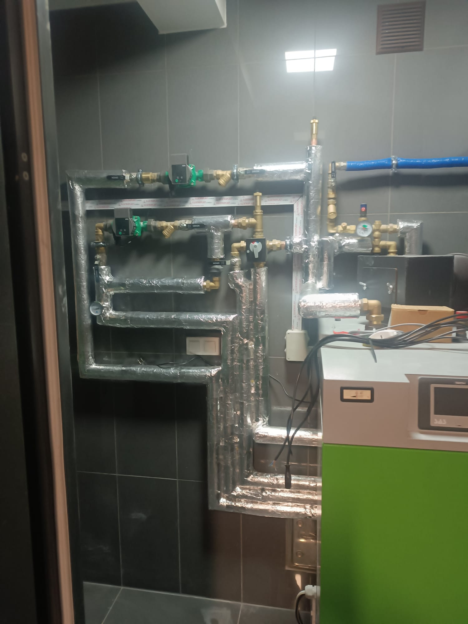 Kotłownia z kotłem na pelet Firmy Sas