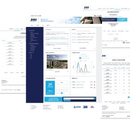Kompleksowa obsługa graficzna dla dewelopera JHM Development. Projekt strony sprzedażowej, interfejsu panelu administracyjnego (UI Design) oraz materiałów promocyjnych i korporacyjnych dla Grupy Kapitałowej.